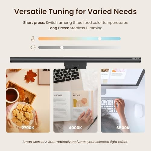 YEELIGHT Monitor Light Bar, 250LM USB LED Desk Lamp