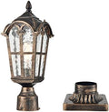YUBOLE Water-Tempered Glass Outdoor Post Light