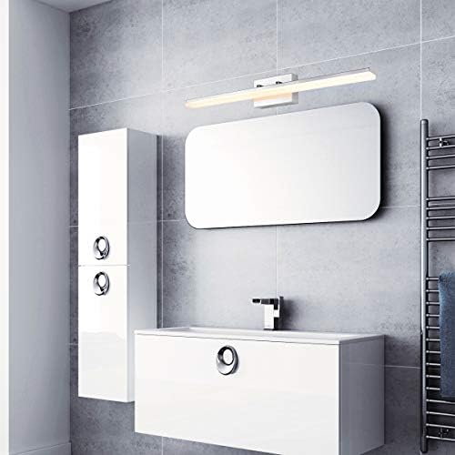 mirrea 36in Chromed LED Vanity Light, Warm White 3000K