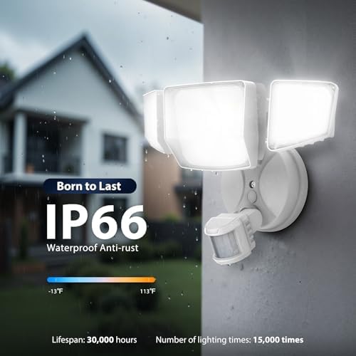 Onforu 90W Motion Sensor Outdoor LED Flood Light