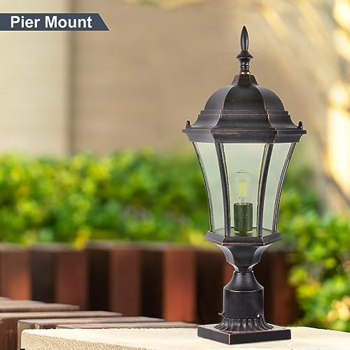 24" Bronze Cast Aluminum Outdoor Post Light