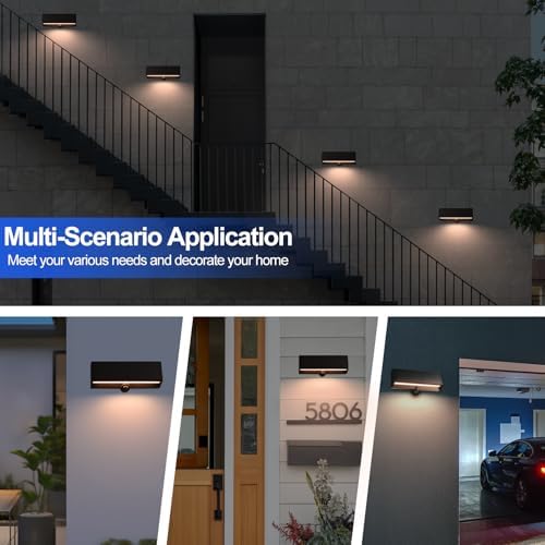 FUDESY Solar Motion Sensor Wall Light, 3 Modes