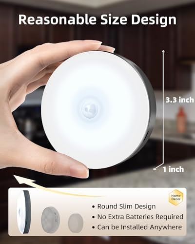 EZVALO RGB Under Cabinet Puck Lights with Remote