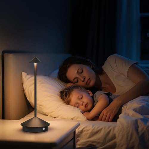2 Pack Cordless Table Lamps, 6000mAh Rechargeable