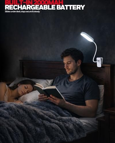 Honeywell Rechargeable 4000K Clip-On Reading Lamp