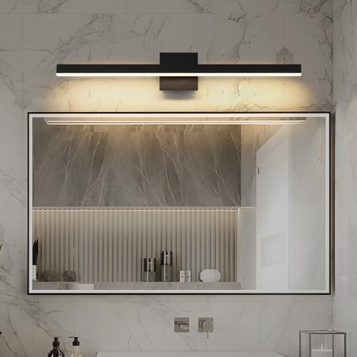 Joossnwell 31.5 Inch Black Bathroom Vanity Light