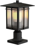 Black Aluminum Outdoor Post Light Fixture