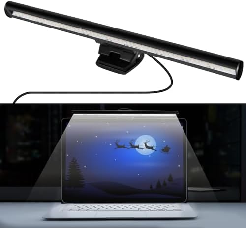 skybess USB Monitor Lamp Bar for Laptop, Adjustable Brightness