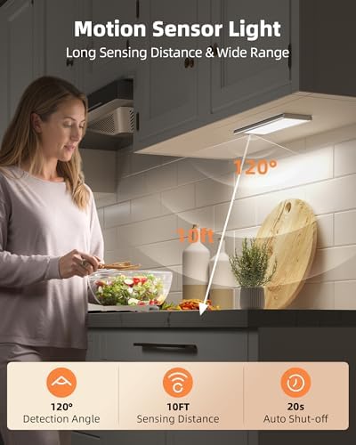 EZVALO Wireless Under Cabinet Lights, 2 Pack