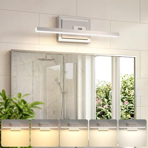 VOLISUN 15.7-Inch Rotatable Bathroom Vanity Light, Brushed Nickel