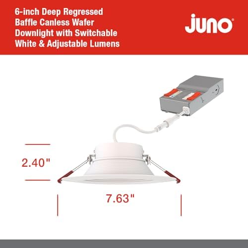 Juno 6" Canless Wafer LED Light 6Pk
