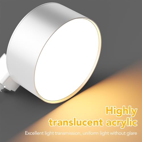 5-Color Diffuse 20W H-Type LED Track Heads, 4 Pack