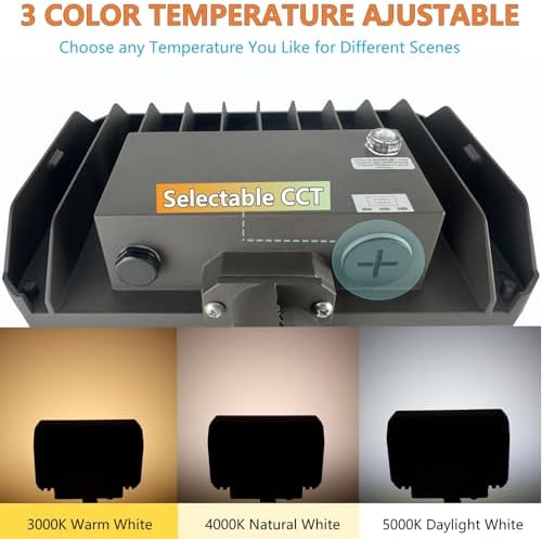2-Pack Color-Selectable 100W LED Flood Lights