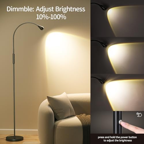 SUNMORY Adjustable LED Floor Lamp, Reading Lamp