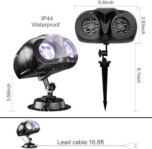 Christmas Snowflake Projector Lights with Remote Control