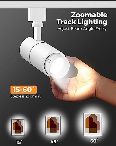 VANoopee 6-Light LED Track Lighting Kit, 6.6FT H-Type, White