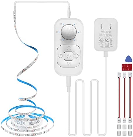 Plug-in Motion Sensor LED Strip Lights with Power Adapter