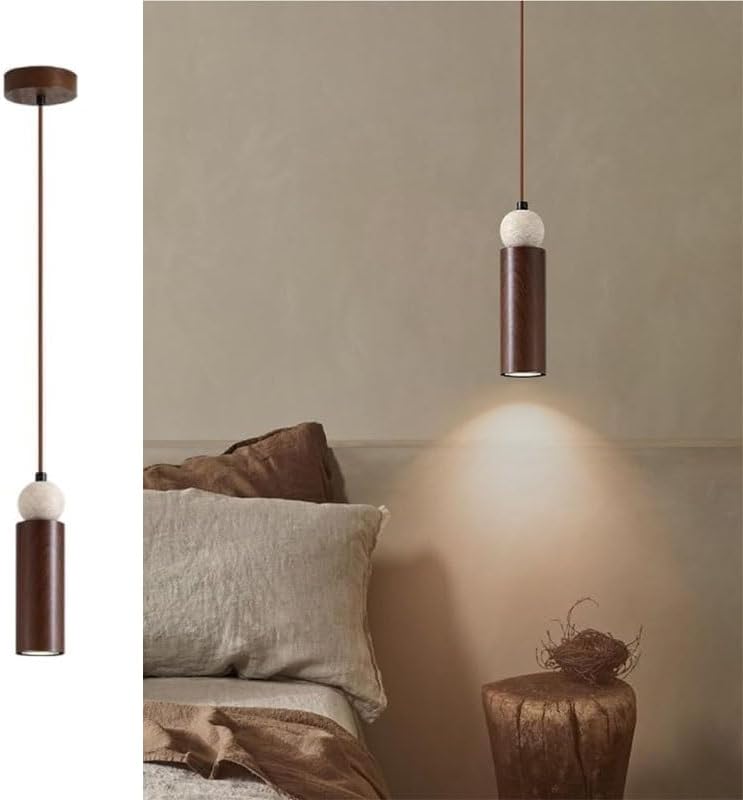 Vintage Industrial Travertine Pendant Light, E27
