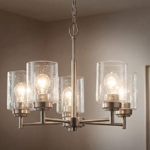 Kichler Winslow 5-Light Chandelier, Brushed Nickel