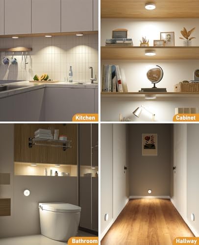 Under Cabinet Lighting with Remote, Motion Sensor Step Lights