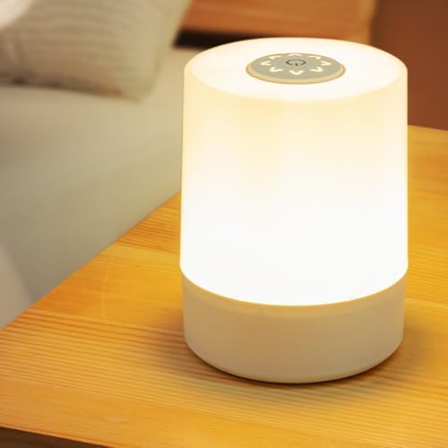 JININQ Rechargeable Touch Bedside Table Lamp