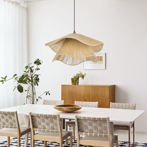 Arturesthome Coastal Woven Rope Pendant Light