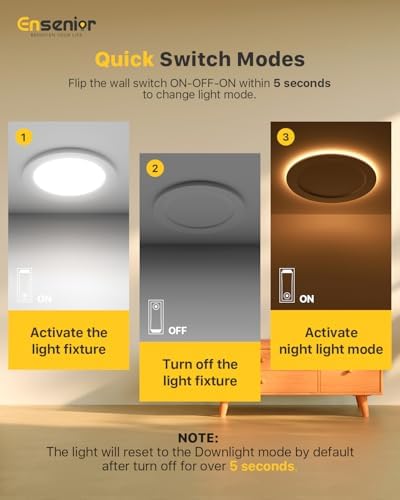 Ensenior 20 Pack 6 Inch LED Recessed Ceiling Light
