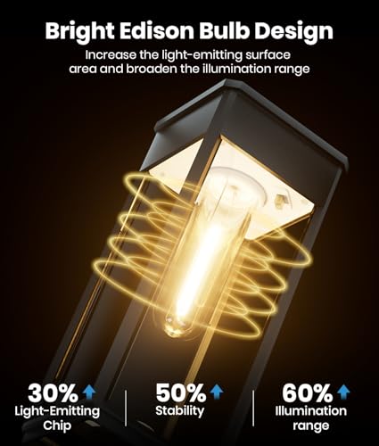 Solar Walkway Lights — Warm White, 8-Pack - view 4