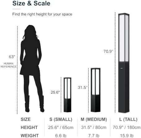 SkyGlow 32" 120V LED Bollard Light