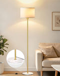 63" Floor Lamp with Marble Base