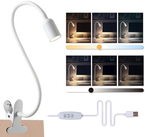 DAMI Clip-On LED Reading Light, 3000/4000/6000K