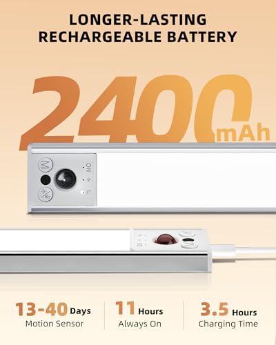 EZVALO 10inch Under Cabinet Lights, 2 Pack