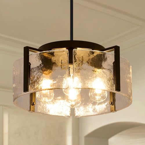 Black 4-Light Chandelier