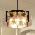 Black 4-Light Chandelier
