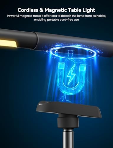 Cordless Rechargeable Magnetic LED Work Lamp, 3 Color Modes