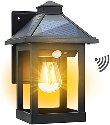 CYHKEE Solar Motion Sensor Wall Lanterns