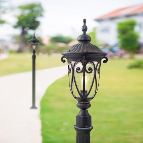24" Outdoor Post Light, 2-Pack Bronze