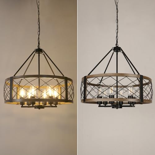 6-Light 22.5'' Farmhouse Chandelier