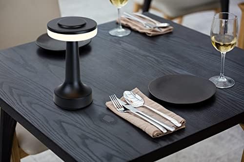 O'Bright Dome Cordless Rechargeable LED Table Lamp, Matte Black