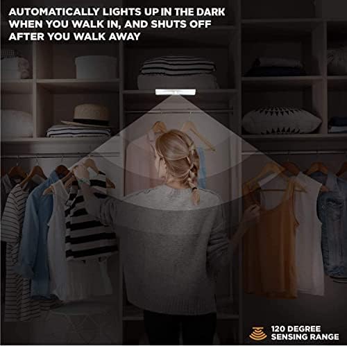 VYANLIGHT 6-Pack Battery Operated Motion Sensor LED Strip Light