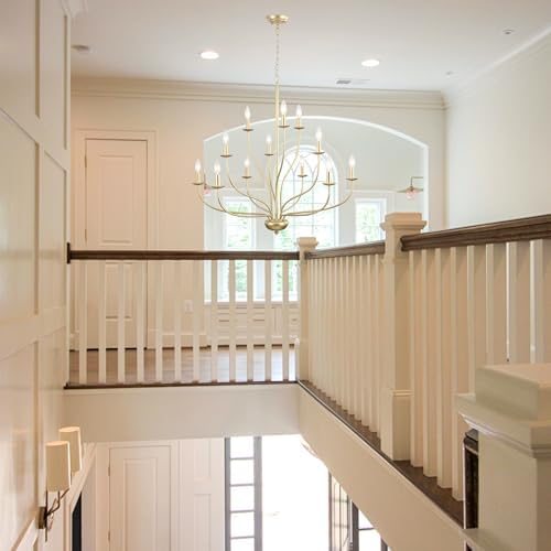 12-Light Gold Chandelier