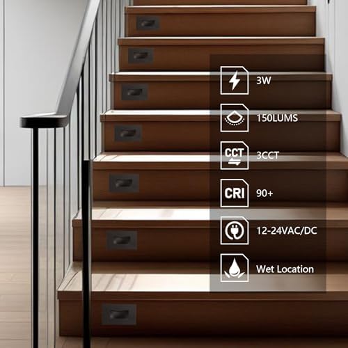 Low Voltage LED Stair Light, 12V-24V, 3W