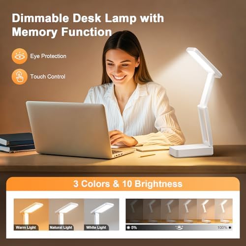 6000mAh Rechargeable Table Lamp with 3 Colors