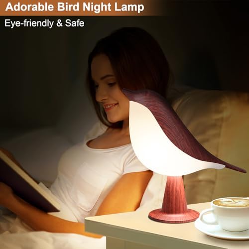 VoMii Bird Desk Lamp, Rechargeable, 3 Color Temperature