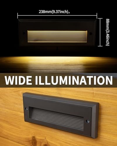 ORB 9 in Aluminum Low Voltage Step Light, 2700K