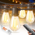 50-Foot Weatherproof LED Patio String Lights
