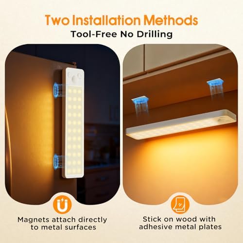 Rechargeable Dimmable Motion Sensor Under Cabinet Lights