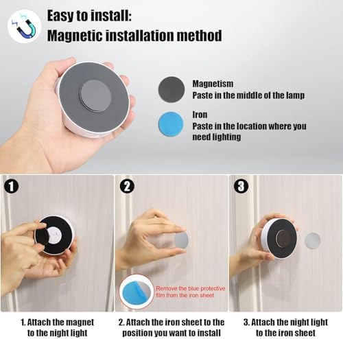 6 Pack Wireless Motion Sensor Under Cabinet Lights