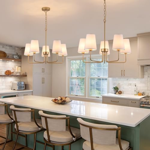 AMZASA 5-Light Gold Chandelier
