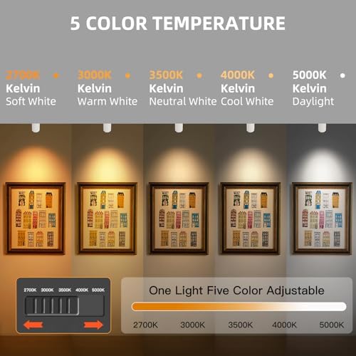 48W LED Track Lighting Kit, White